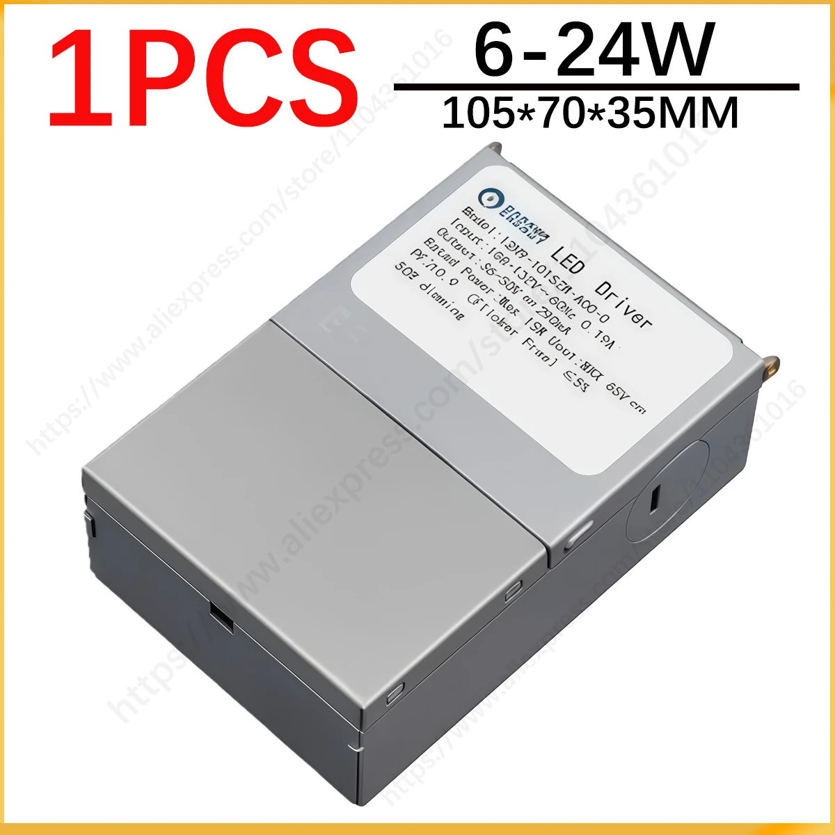 

6-24W TRIAC Dimmable LED Driver Iron Case Power Supply