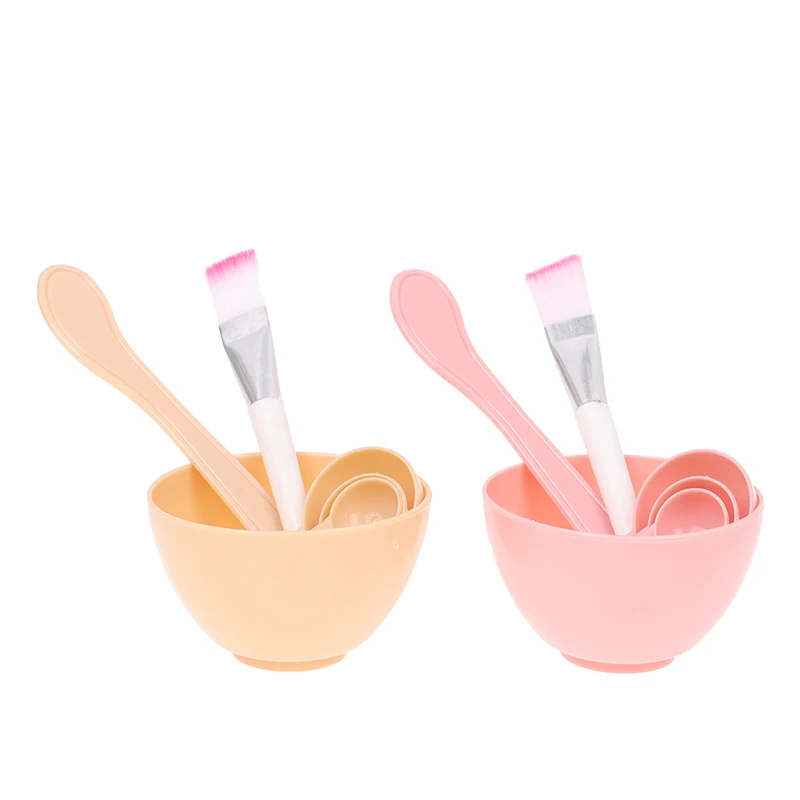 1 Set DIY Heart Shape Face Mask Mixing Bowl Set Mask Brush Mixing Stick Spoon Facial Skin Care Mask Tools Kit Beauty Supplies