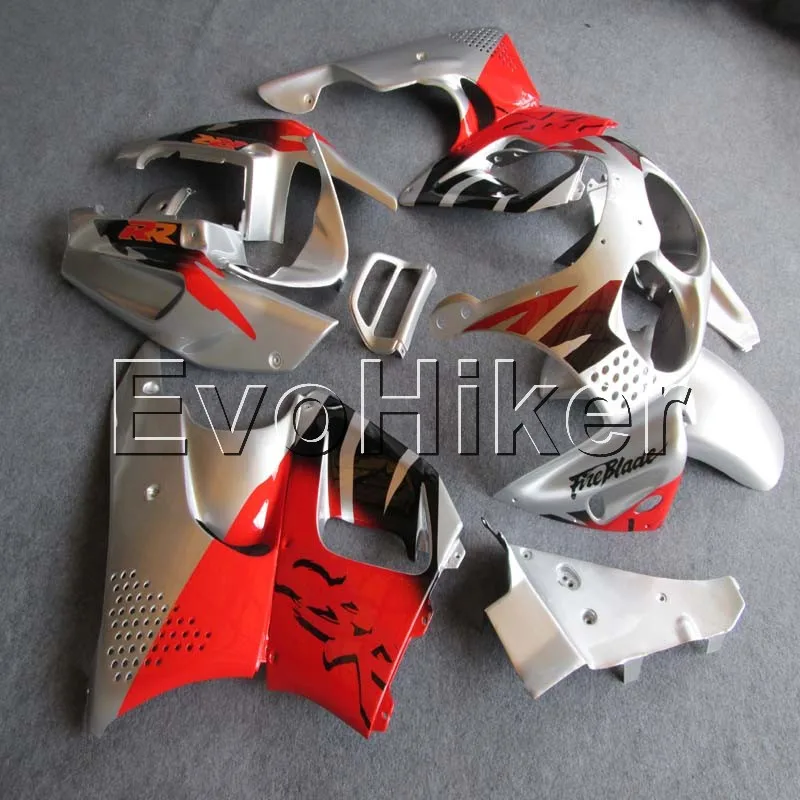 ABS Fairings hull for CBR900RR 1989 1990 1991 1992 1993 red silver CBR 893 RR 89 90 91 92 93 Body Kit motorcycle panels