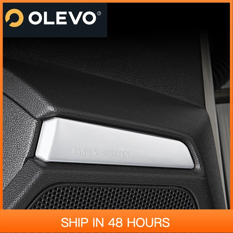 New 4PCS Car Door Speaker Horn Audio Stainless Steel Trim Strips for Audi A3 8Y  Interior Decorate Supplier Modification Accesso