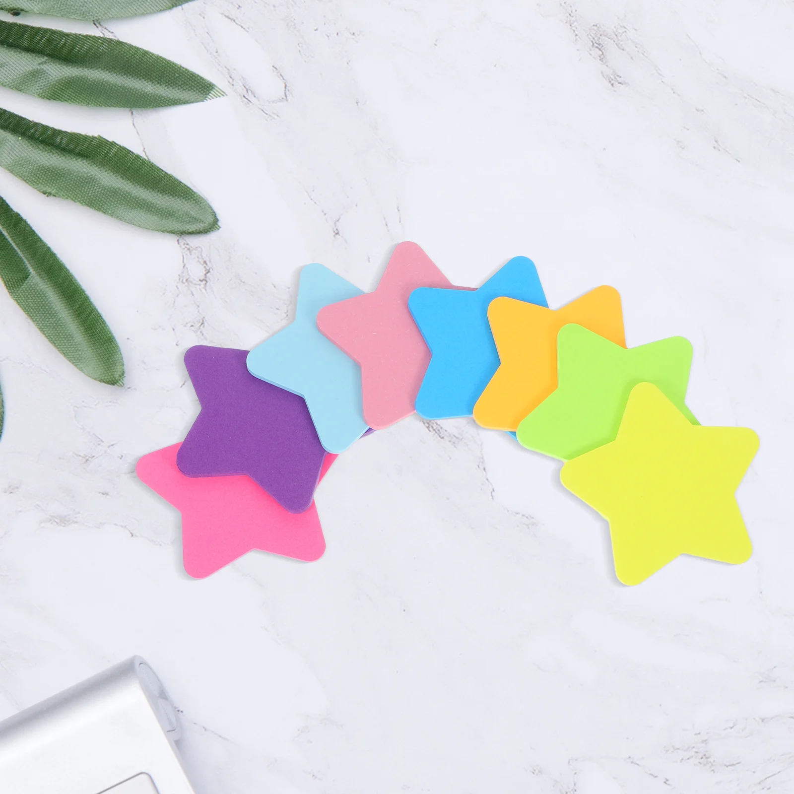 16 قطعة من دفاتر الملاحظات اللاصقة ذات النجمة الخماسية، التصاق موثوق به يقع على الأسطح، مثالية لتنظيم المهام، تذكير الملاحظات المنزلية