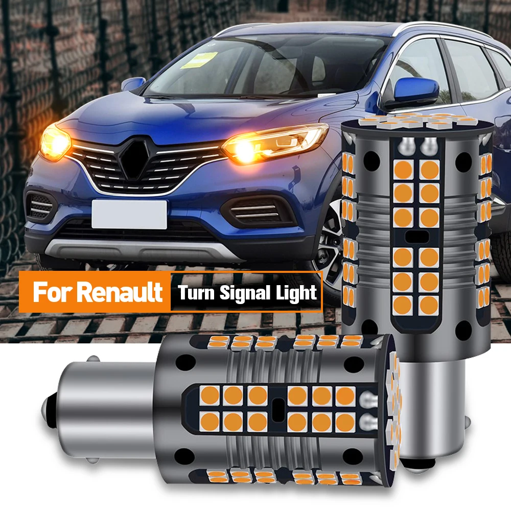 

2x LED Turn Signal Light PY21W BAU15S 7507 Canbus For Renault Sandero Clio Espace 3 4 5 Grand Scenic Koleos 1 2 Megane CC Twingo