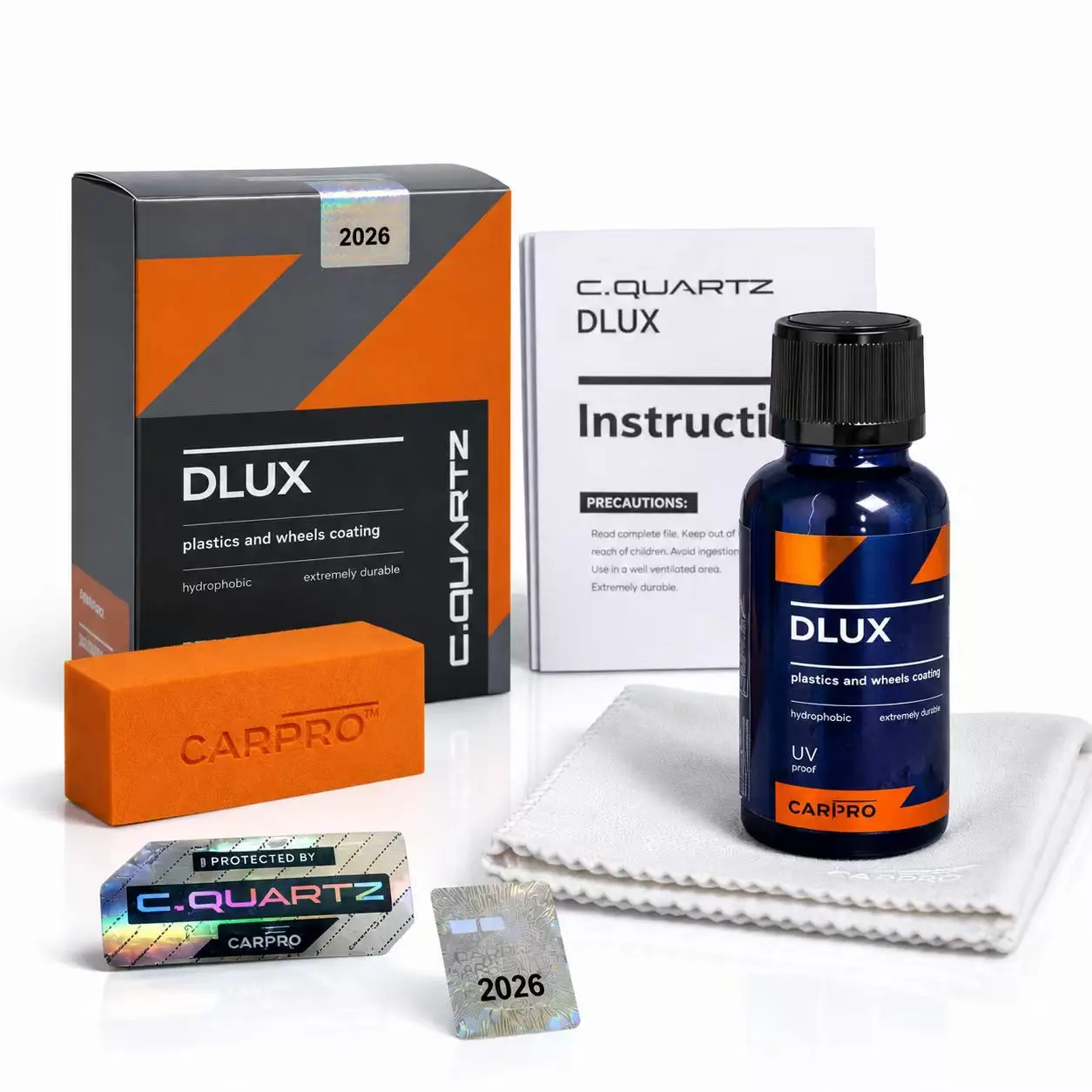 

CAR CQUARTZ DLUX Wheel Trim Coat 50mL Ceramic Coating UV Protection for Wheels Exterior Plastics Rubber Metals