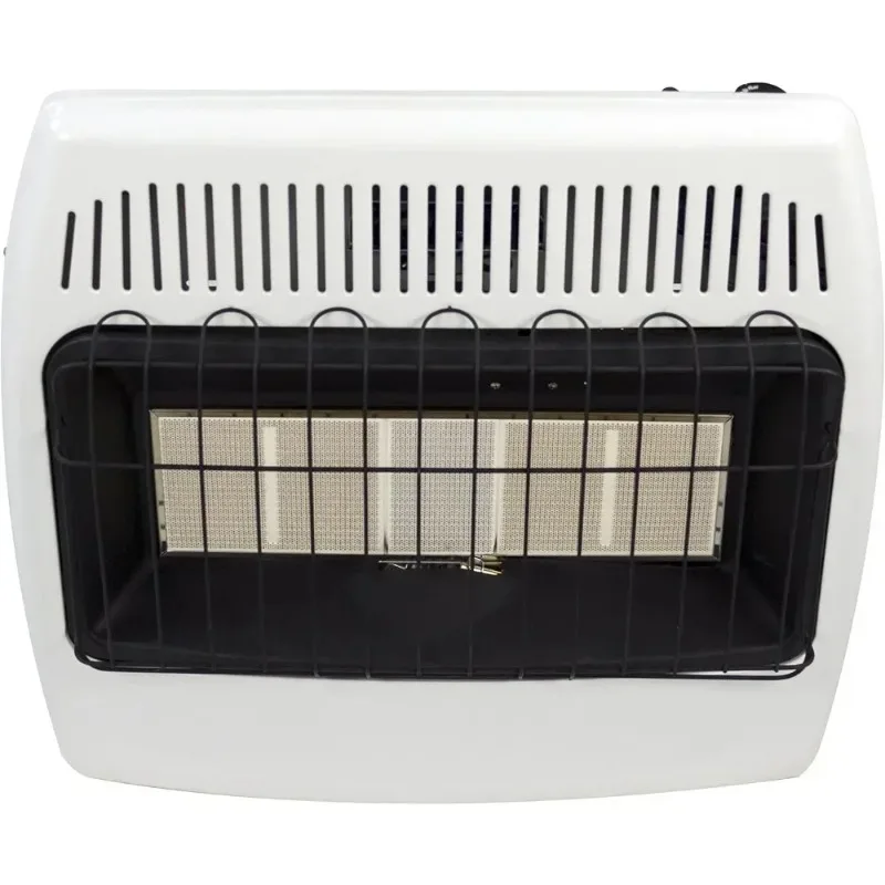 Safety Certified Energy Efficient 30000 BTU Liquid Propane Vent-Free Wall Heater Indoor Space Heating