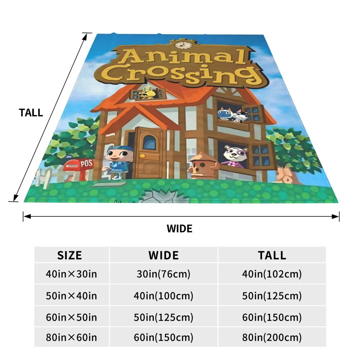 Animal Crossing Flannel Blanket Game Soft Bedding Throws for Living Room Airplane Travel Street Trend Bedspread Sofa Bed Cover