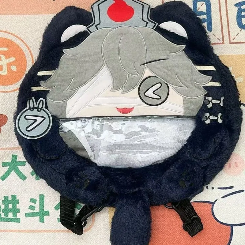 Game Identity V Cosplay Acrobat Knight Fire Investigator Axe Boy Transparante Campus Rits Rugzak Schoudertas