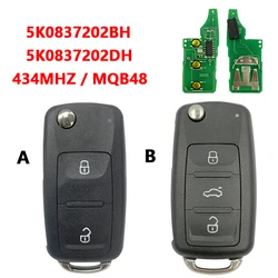 CN 001098   5K 0837202 BH 5K 0837202 Chiave a distanza per auto DH 434 MHz per VW Caddy MQB Transporter per Beetle Jetta Sharan Scirocco Polo