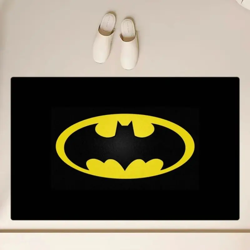 MINISO Batman Doormat Entrance Welcome Mat Hallway Doorway Bathroom Kitchen Rugs Floor Mats Carpet Home Decor Gift
