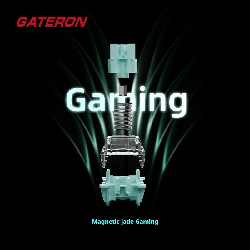 GATERON Magnetic Jade Wall Switch Gaming Adjustable Custom Key Travel Keyboard Magnetic Switch HIFI Esport Keystroke Switch