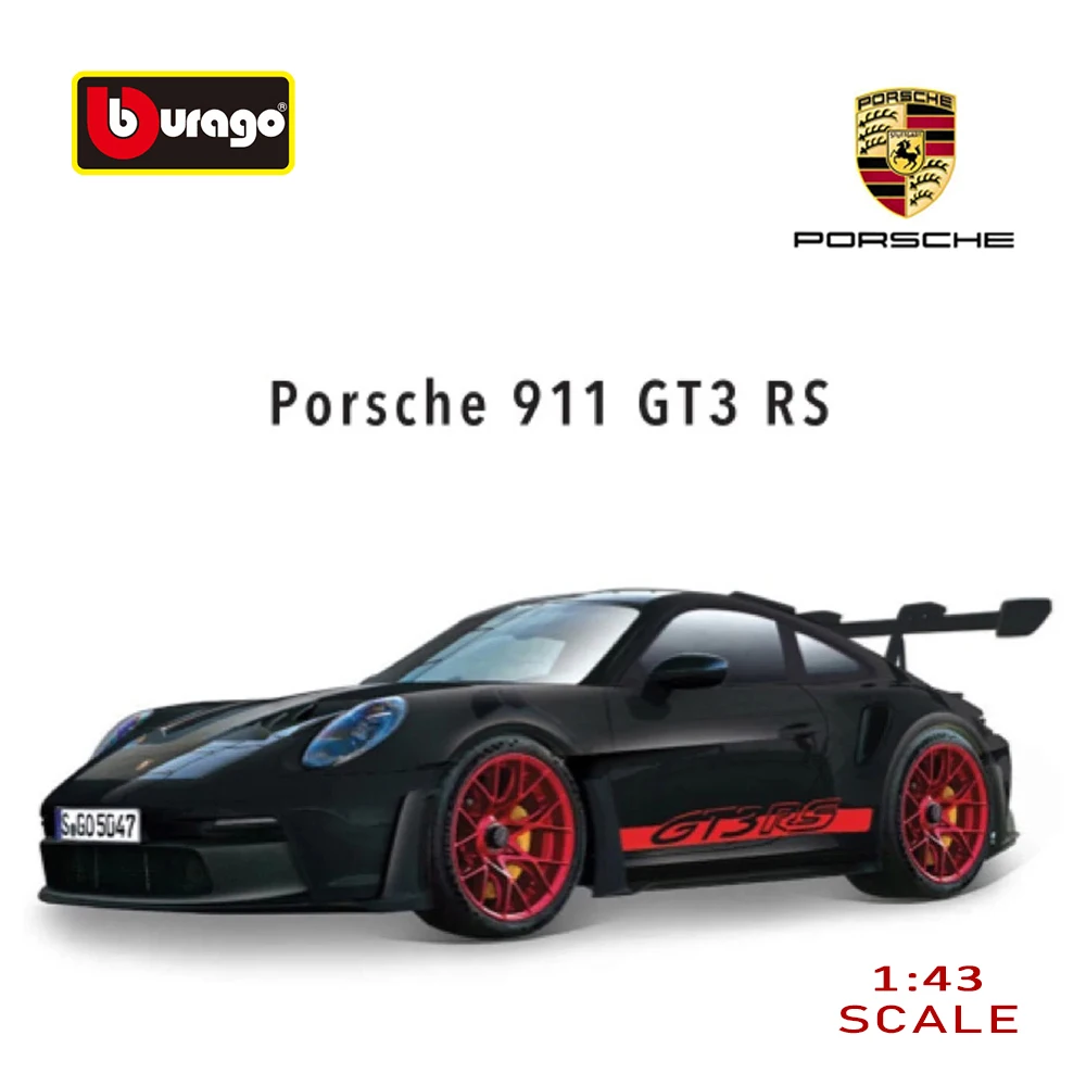 New Bburago 1：43 Porsche GT3 RS 911 RSR LM 911 963 Le-mans Simulation Alloy Car Model Porsche Collection Display Kid Gift 2024