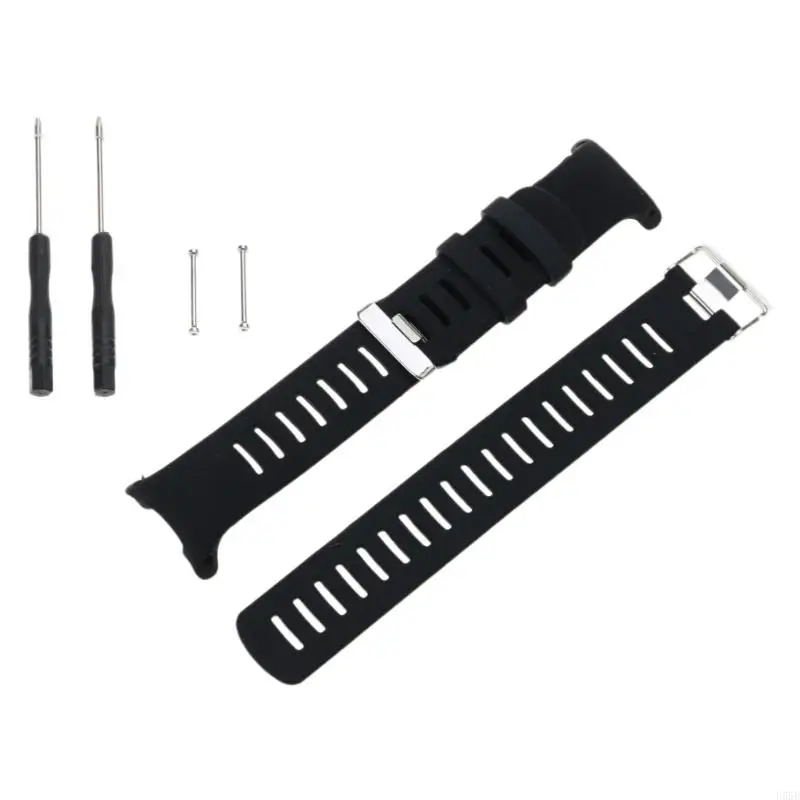 U55b Watch Slot Silicone Band Bracelet Bractproof Tweyproof for Suunto-D4