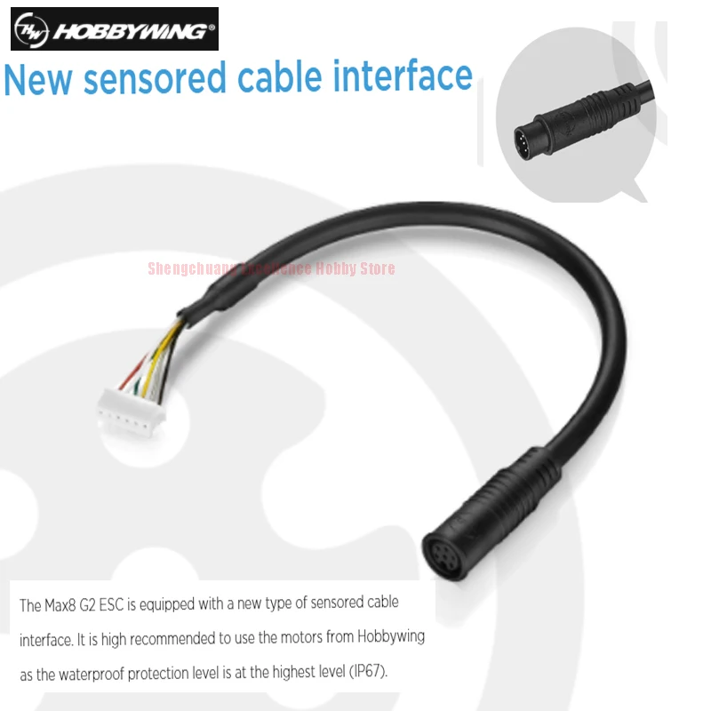 Genuine Hobbywing Induction Line Adapter Connect Cable Wire Sensor Convertor JST for Ezrun Max8 G2 MAX4 HV ESC Speed Controllers