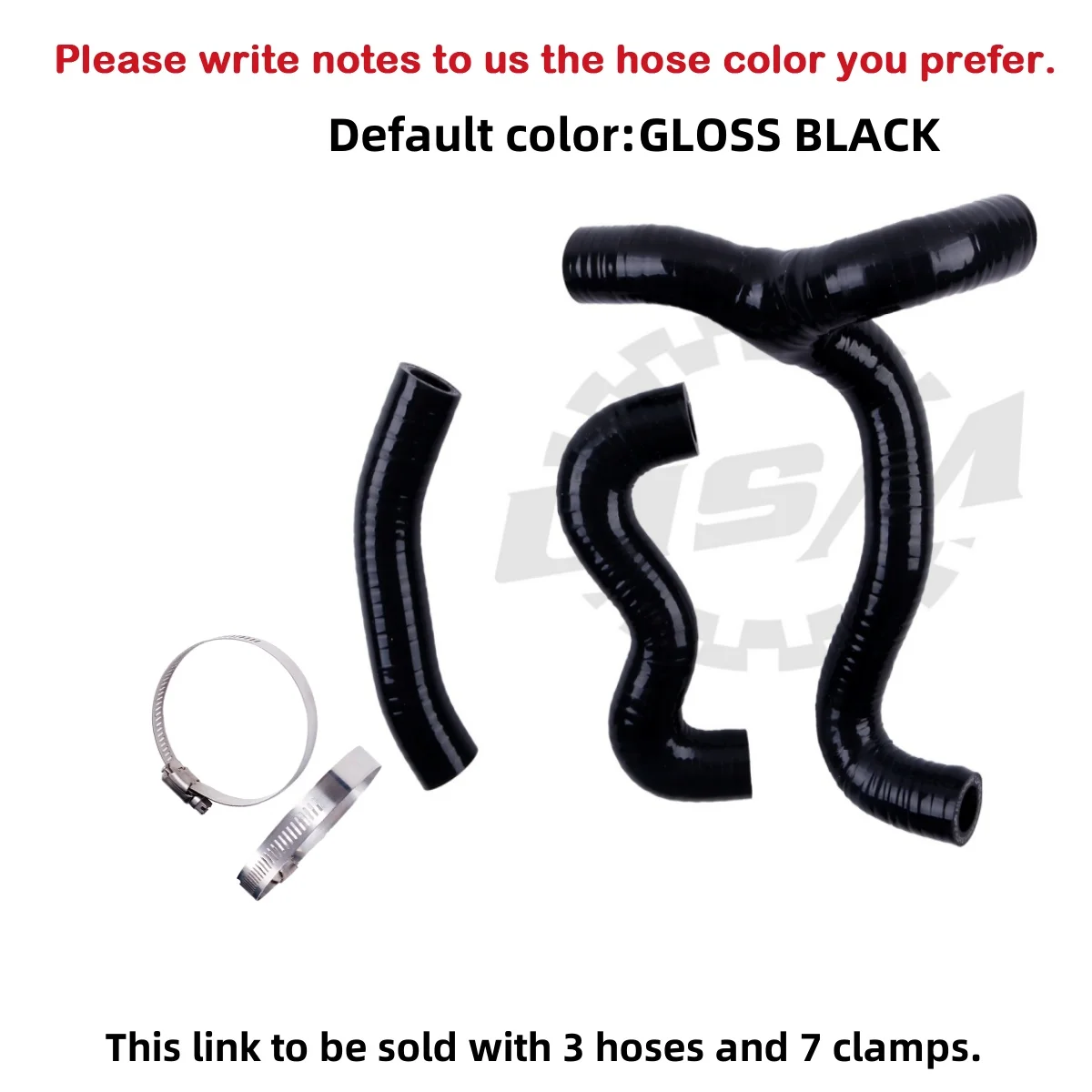 

3PCS 3PLY For 2012-2019 KTM 50SX 50 SX Mini 50SXS 2013 2014 2015 2016 2017 2018 Motorcycle Silicone Radiator Hose Kit Pipe