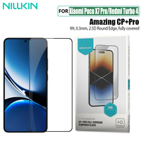 Nillkin For Xiaomi Poco X7 Pro Tempered Glass CP+PRO Anti-Explosion 2.5D 9H Full Glue Full Screen Protector For Redmi Turbo 4