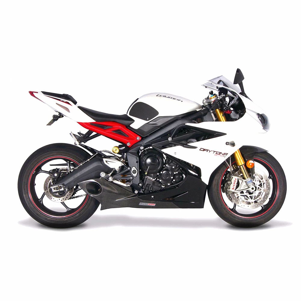 

Для Triumph Street Triple 675, R 2013-2017, Daytona 675, R 2013-2019: боковые наклейки, противоскользящие накладки на бак мотоцикла, стикеры.