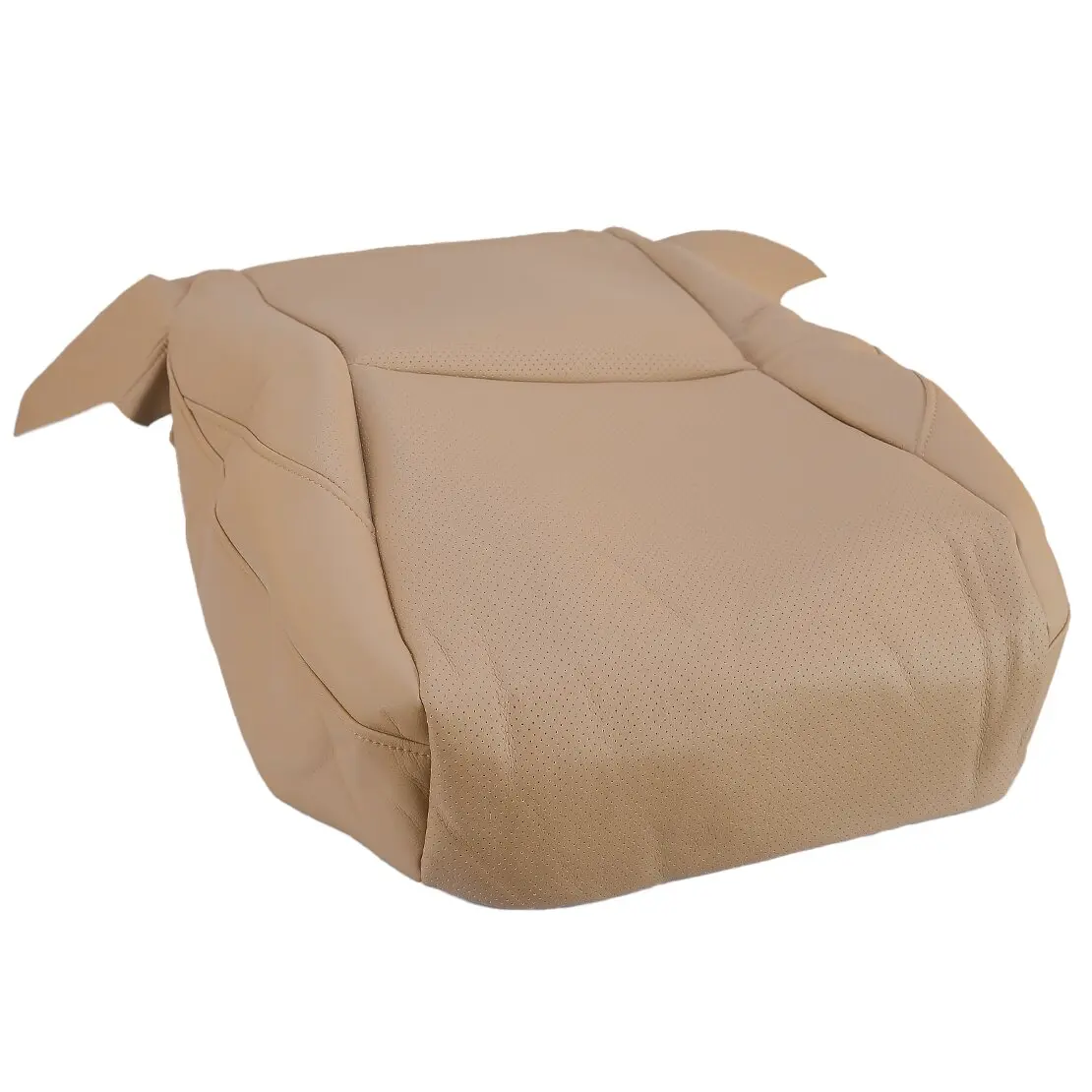 Linke Fahrerseite perforierter unterer Sitz bezug passend für Lexus es350 2007 2008 2009 2010 2011 2012 beige PU-Leder