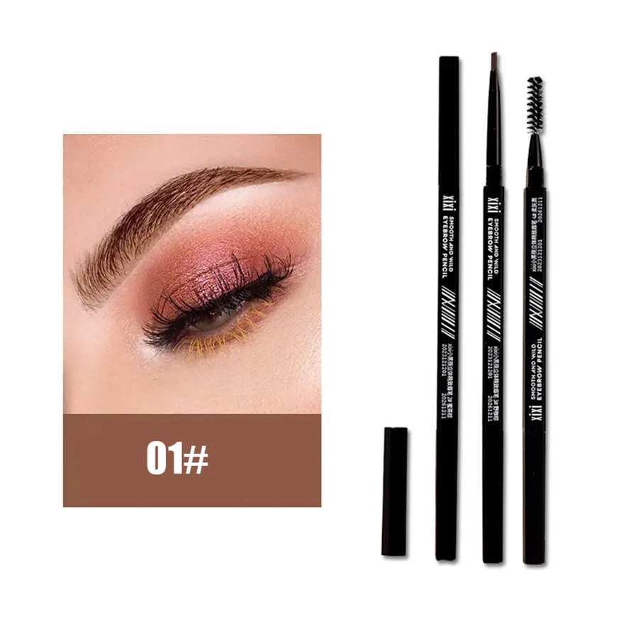 1 Stück schwarze Essstäbchen 3d Augenbrauen stift wasserdichte und nicht verschmierte Farbe