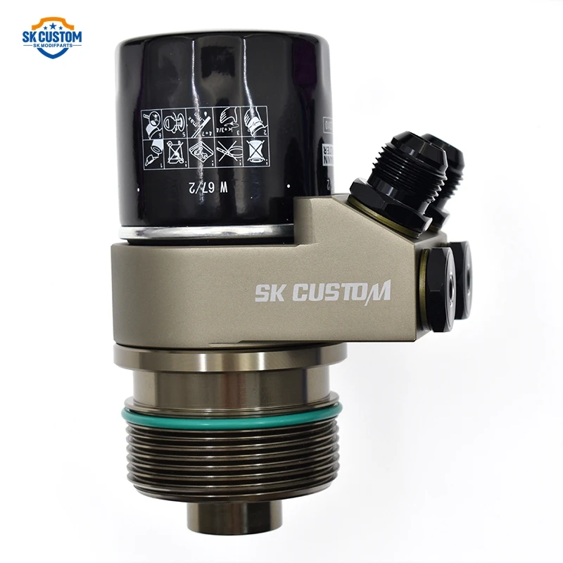 

Thermostat Oil Cooler for VW Golf MK7 1.8T 2.0T EA888 Gen3 Engine Oil Filter Adapter
