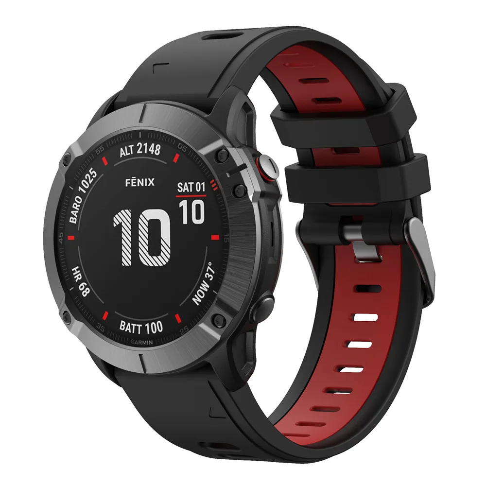 BEHUA 22mm 26mm Ersatzarmband für Garmin Fenix 6X 6X Pro 7X 8X Uhrenarmband mit Easy Fit Schnellverschluss Uhrenarmband Correa – Detail 16