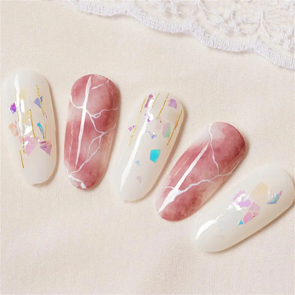 Nail Art Decoration Glitter Power Sequins Aurora Crystal Paper Nail Accessories Irregular Fragments Nail Charms Nails