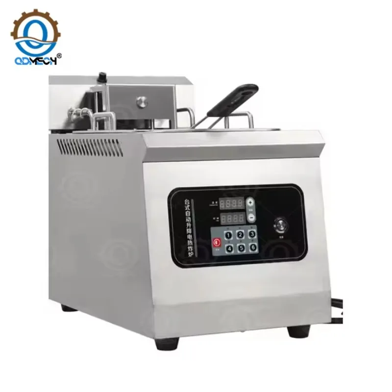 

QDMECH Factory Offer Desktop Fried Chicken and French Fries Electric Oil Fryer Automatic Desktop Smart Electric Fryer