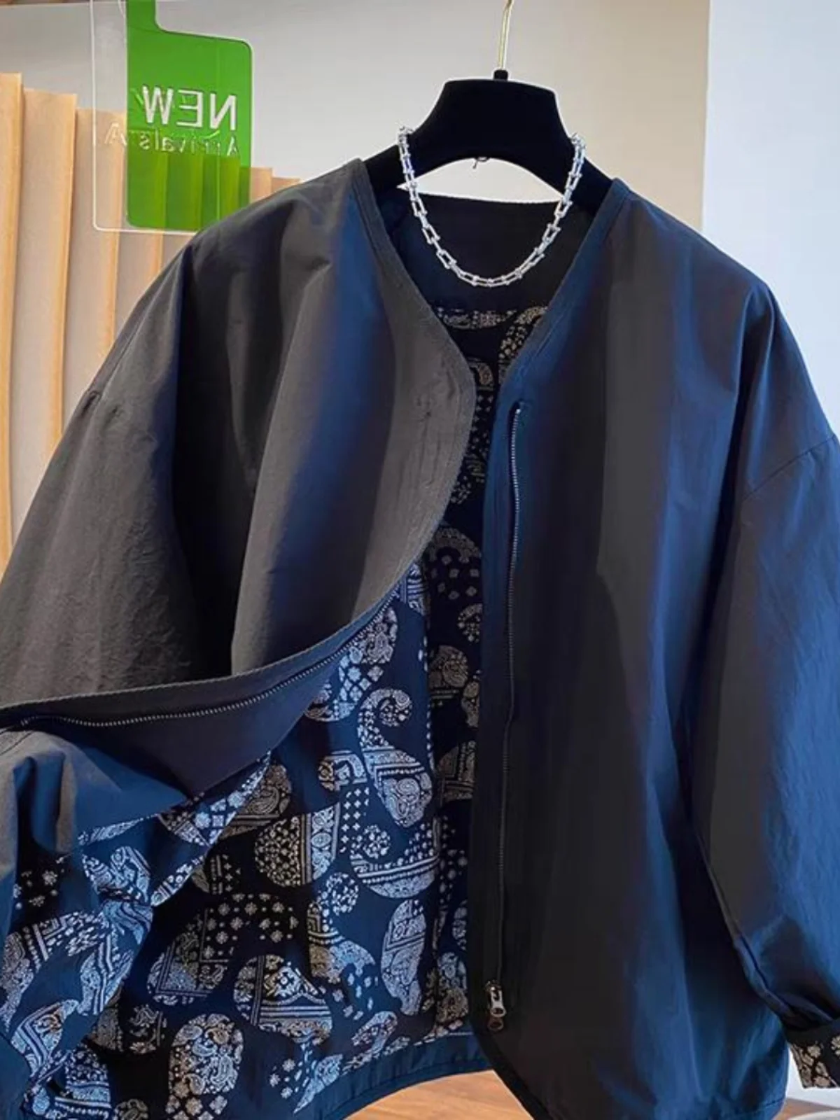 

plus Size Women's ort Coat Jaet Autumn Winter Loose Faionable Floral Top Korean Sle Commute Windbreaker