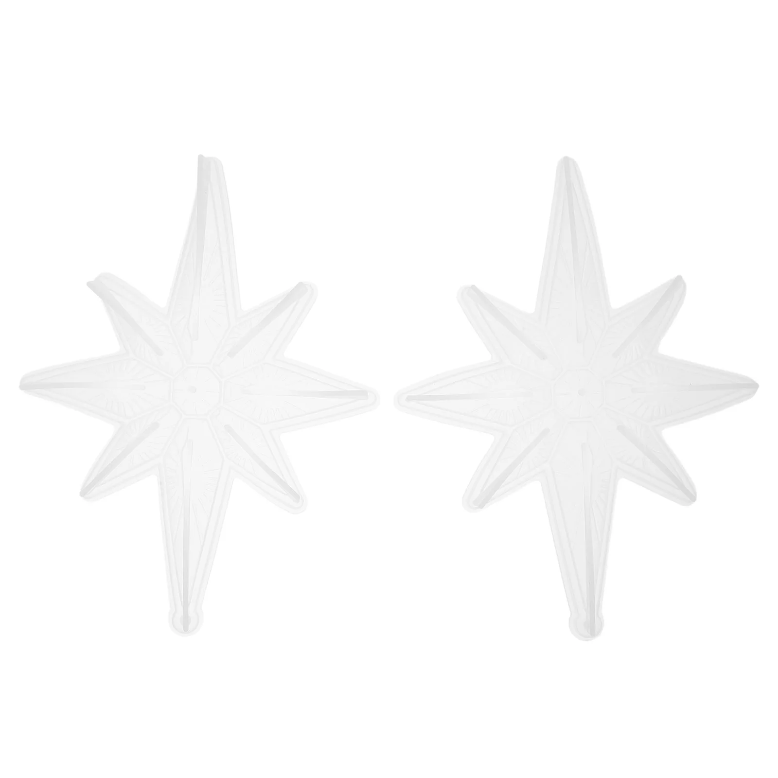 

2 Pcs Octagonal Star Mold Gold Trim Epoxy Molds Christmas Pendant Decorate Xmas Tree Silica Gel DIY Resin Silicone