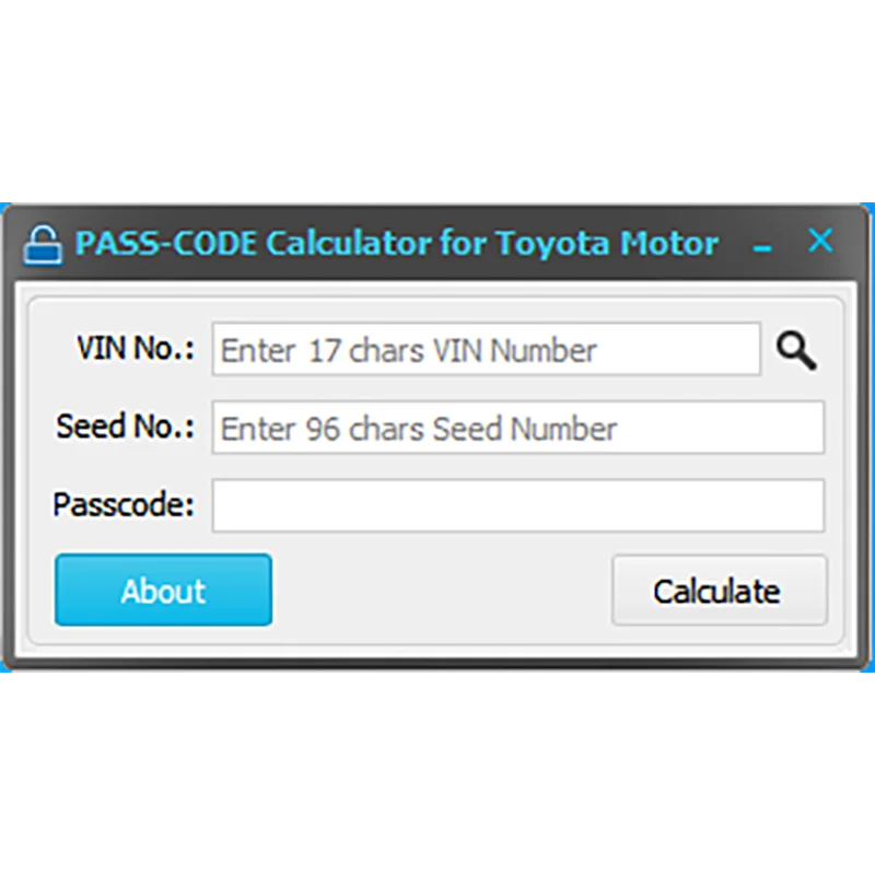 PASSCODE V4.5 for Techstream V18.00.008 Software Registration Keygen Calculator Smart Code Reset for Toyota for Scion for Lexus