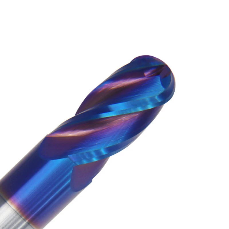 4 зуба 4 - щелевая шаровая HRC65 Карбид вольфрама с ЧПУ R0.5 R1R2 R3 R4 R5 R6 R7 R8 R9 R10 мм для стальных вертикальных 4 флейты