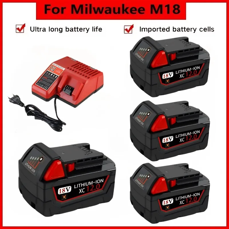 

18V for Milwaukee M18 XC Replacement Lithium Battery 48-11-1850 48-11-1840 48-11-1820 48-11-1860 2604-22 2604-20 2708-22