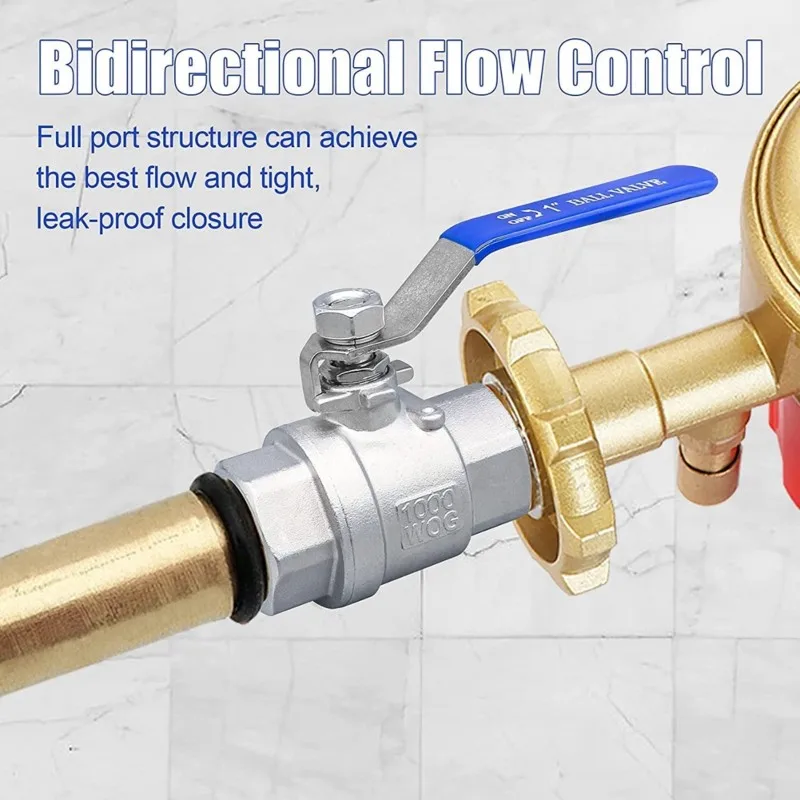 

ABGR-Long Handle Switch 1 Inch Ball Valve, Heavy Duty Male NPT(MNPT) X Female NPT(FNPT) Thread For Water, Oil And Gas Systems