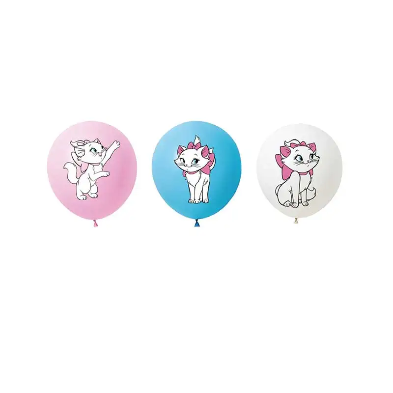 The Aristocats Birthday Party Supplies Marie Cat Pink Balloon Decoration Banner Cake Topper Baby Shower Gift For Kids Globos