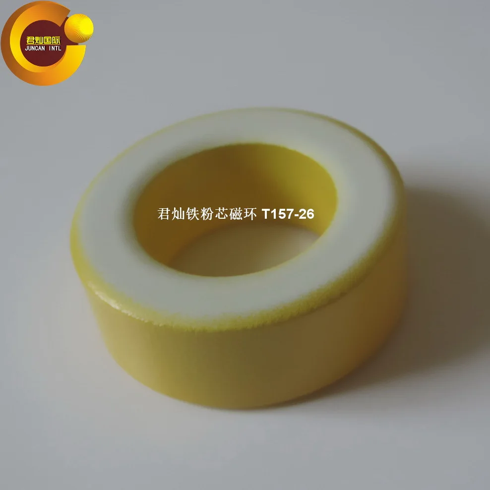 T157-26 Magnetic Ring Iron Powder Core Yellow and White Ring