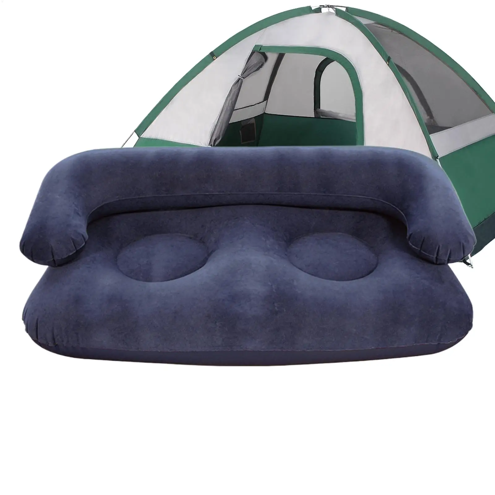 Double Inflatable Air Sofa Two-Seater Lazy Couch Heavy Duty Leak Proof Inflatable Lounge Furniture Indoor Outdoor Camping view 5
