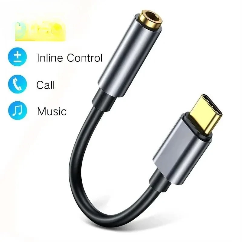 Type C to 3.5mm Earphone Jack AUX USB C Cable Adapter for P40 P30 Pro 10 9 Type C Headphone Audio Adapter