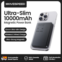 MOVESPEED S10 10000mAh Magnetic Power Bank Fast Charge Portable External Battery Mini Wireless Powerbank for iPhone 16 Samsung