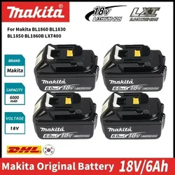 Makita DGA404 6Ah original Battery compatible Makita 18V power tools  DDF485 DTD173 DTW700  Lithium-ion Battery replacement