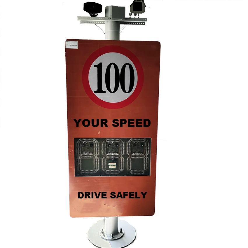 DEAN 12 Years Manufacture Wholesale Customized OEM Road Car Vehicle Over Speed Detect Signage radar Traffic Speed Sign