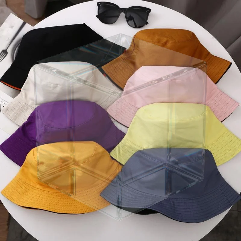 Minimalist Double-Sided Fisherman Hat Lightweight Summer Sun Hat For Men Women Breathable Casual Outdoor Beach Sun Hat