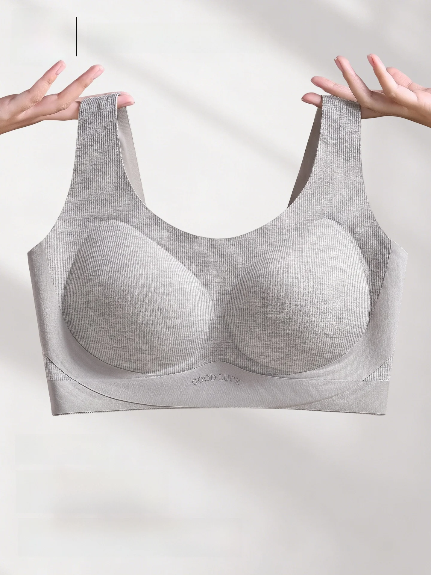 Sports Bra Tank Top Style Women's Underwear Anti-Sagging One-Piece Large Size Bra Prevent Side Breast Collection  Person