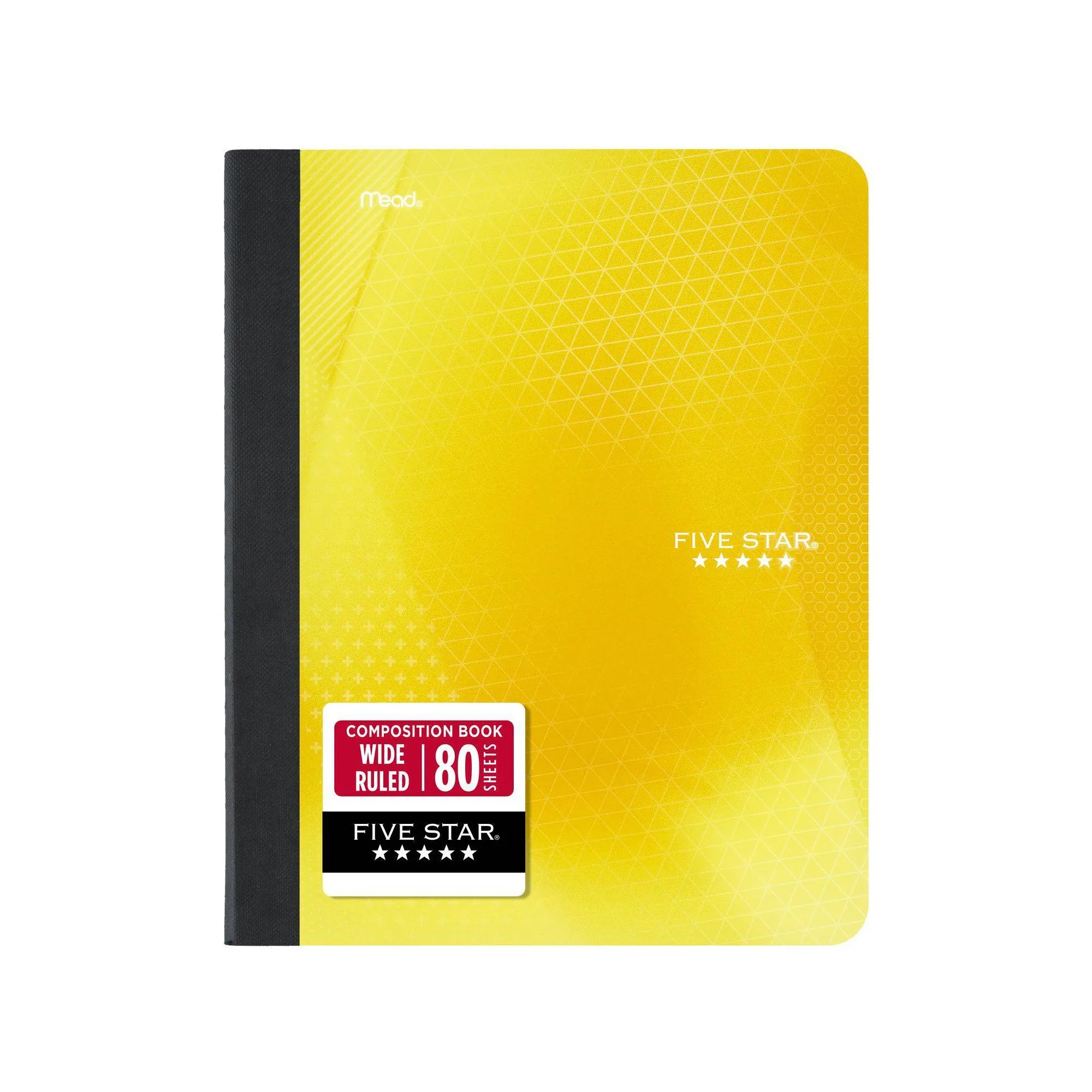 7.5"x9.75" Active Wide Ruled Composition Book Yellow