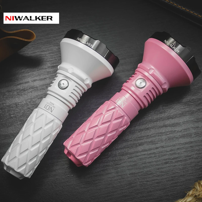 Niwalker N01 Max Long Beam Flashlight 2000lm Rechargeable Flash Light Torch Light with High Performace Long Shot LED