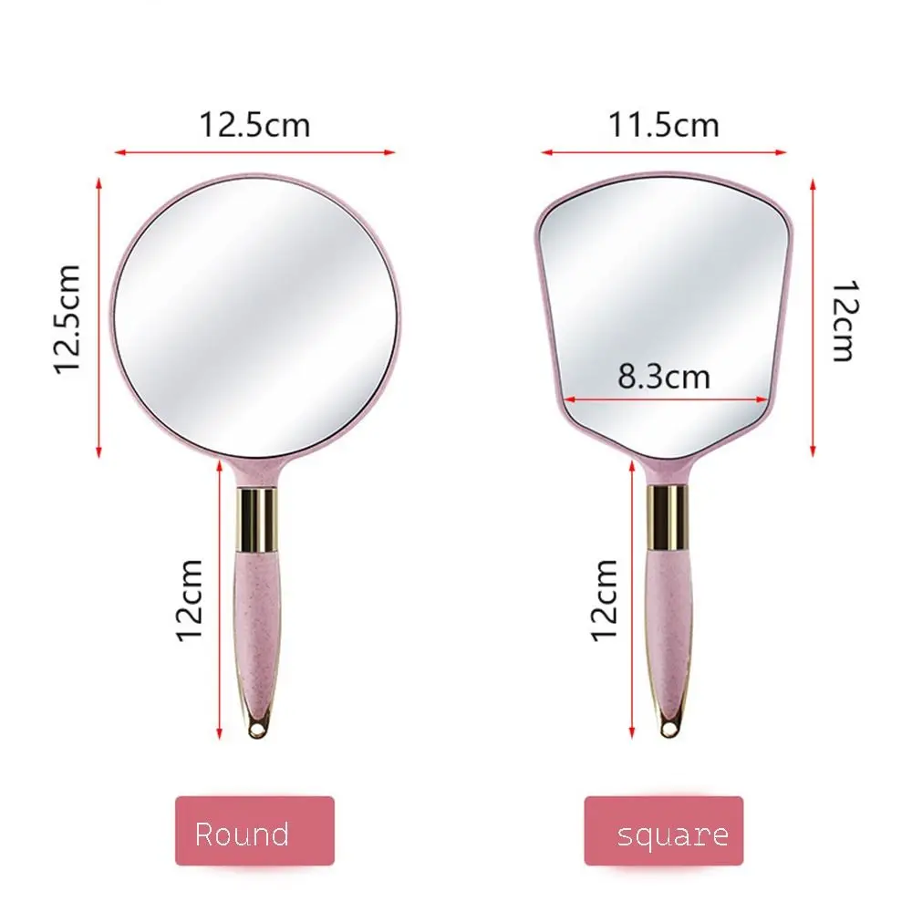 Heißer Tragbare Make-Up Spiegel Vintage Eitelkeit Spiegel Hand Spiegel mit Griff Kosmetische Kosmetische Kompakte Spiegel SPA Salon Make-Up