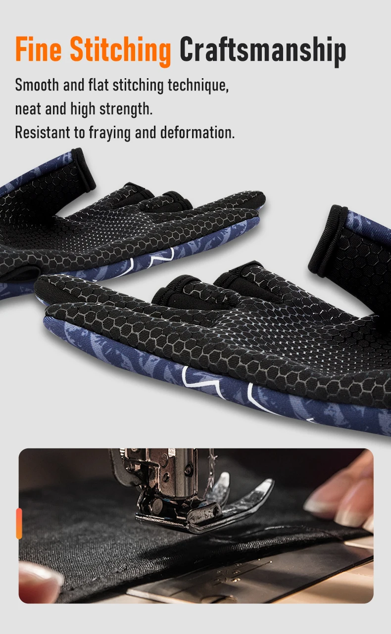 Kingdom Winter-Angelhandschuhe, L, XL, XXL, Outdoor, 3-Finger-Schnitt, rutschfest, für Herren und Damen, Radfahren, Laufen, Sport, Angeln – Detail 9