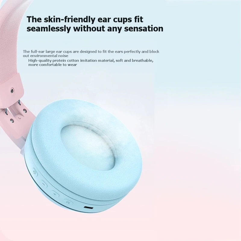 

Игровая Bluetooth-гарнитура RGB с микрофоном, объемным стереозвуком, подсветкой в виде оленьих и кошачьих ушей для ПК и ноутбуков [To&On-e]