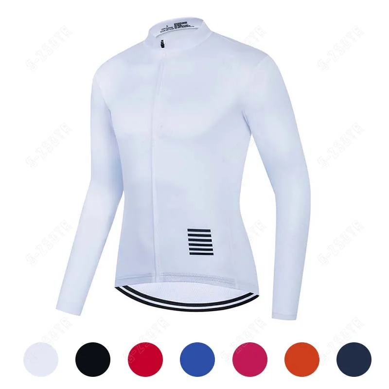 

Men Cycling Jerseys White Long Sleeves Autumn Cycling Clothing MTB Pro Team Bike Shirts Bicycle Clothes Mallot Ciclismo Hombre