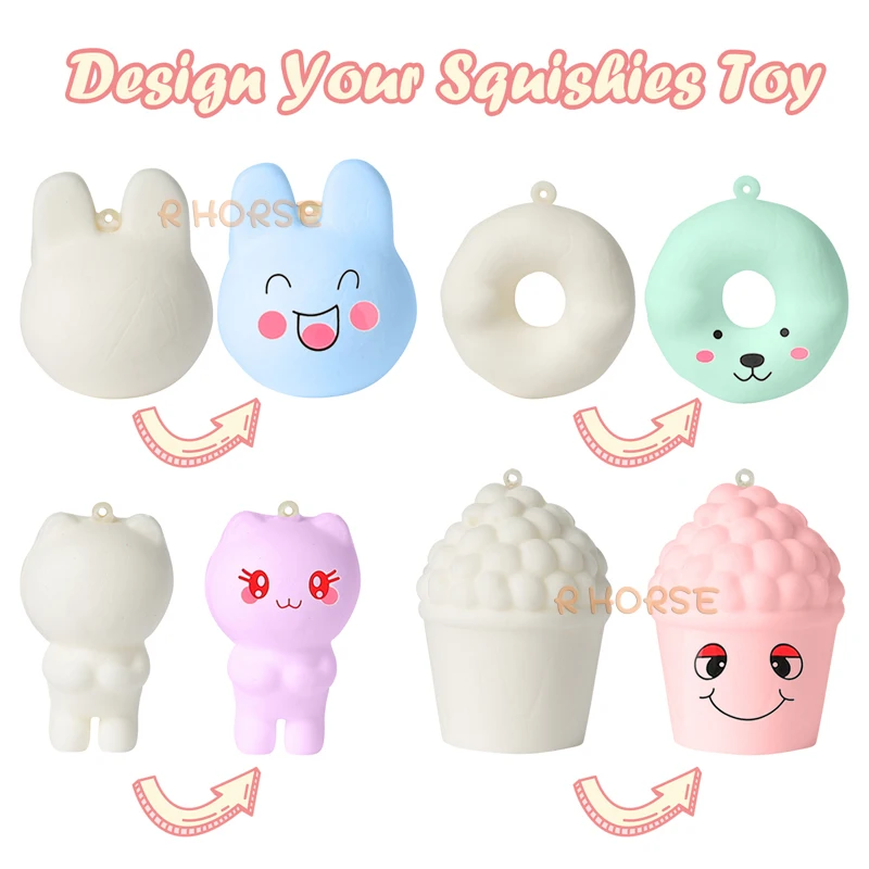 عشوائي 20 حزمة DIY بها بنفسك Kawaii كريم المعطرة مجموعات الالعاب بطيئة ارتفاع الغذاء ضغط Mochi الإجهاد الإغاثة اللعب المفاتيح الديكور للأطفال