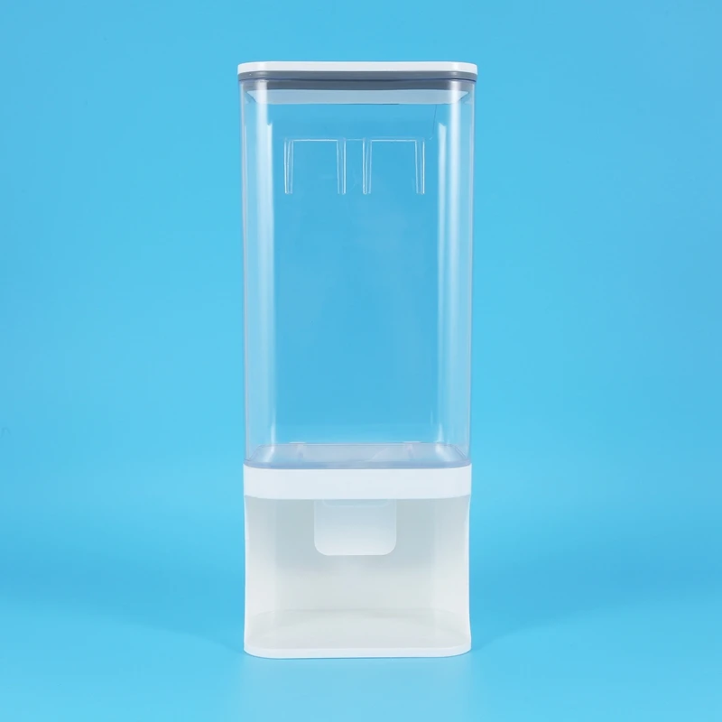 Wall-Mounted Dry Food Dispenser, Transparent Plastic, Dry Food Dispenser, Dry Food Fruit Storage Box