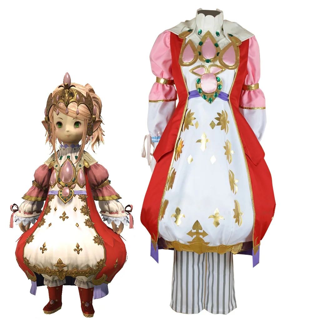 

FFXIV Nanamo Ul Namo Cosplay Costume Women's Royal Lolita Dress Suit Queen Ball Gown Halloween Carnival Party Comic Con Outfit