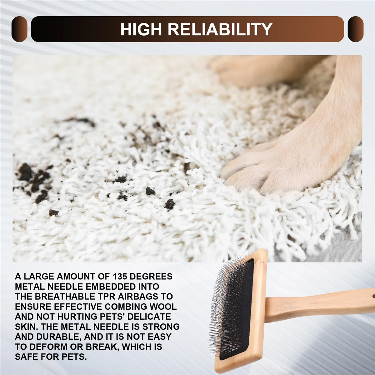 BVBV 2 шт. шерстяные карточки, большие ручные карточки размером 6,1 x 4,8 дюйма для шерсти, инструмент для смешивания шерстяного фетра для рукоделия, щетка для нарезки домашних животных